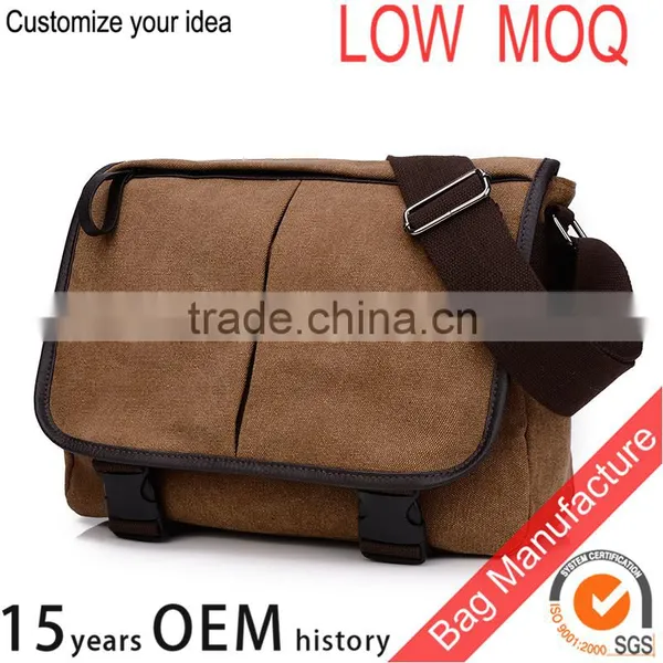 Canvas Notebook Messenger Bag Mens Shoulder Bag photo-5