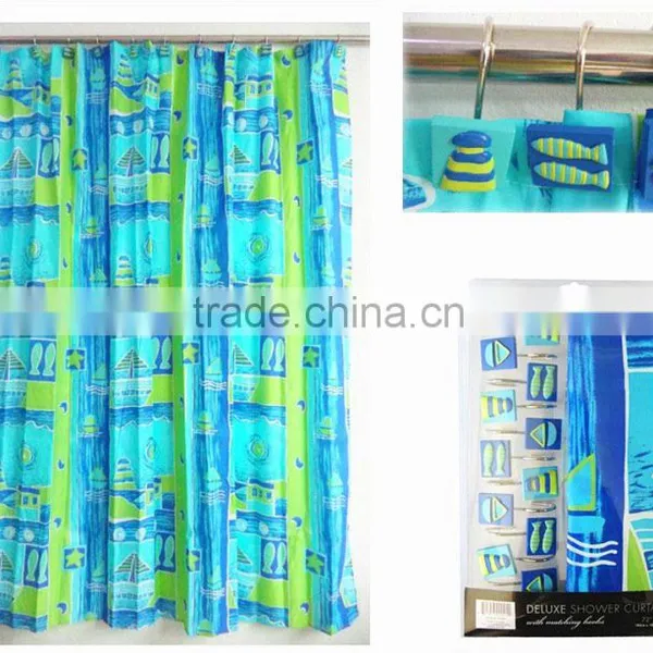 Factory Can Supply Directly Lovely Shower Curtain Waterproof;hand Crafted Shower Curtain photo-6