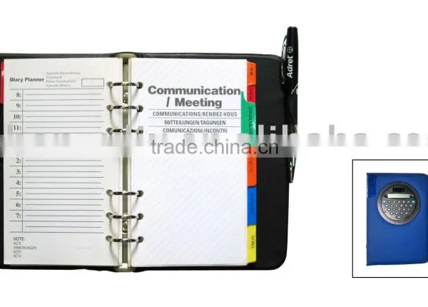 PU MATERIAL AGENDA WITH VERTIGINOUS CALCULATOR