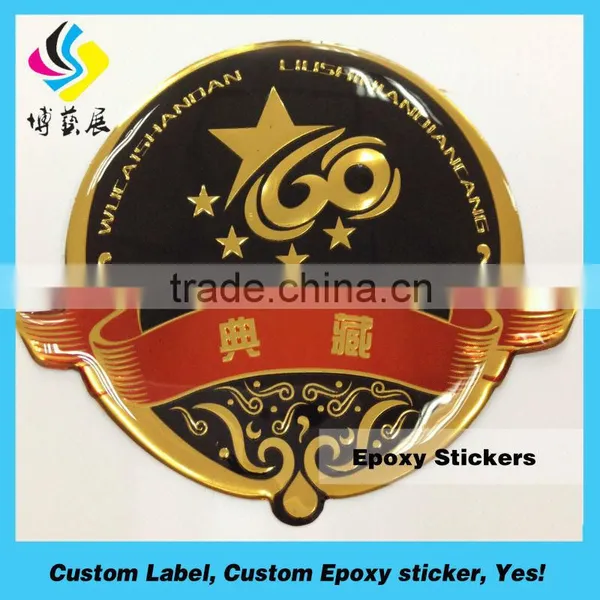 Custom Epoxy Sticker Clear Dome Epoxy Resin Sticker photo-2