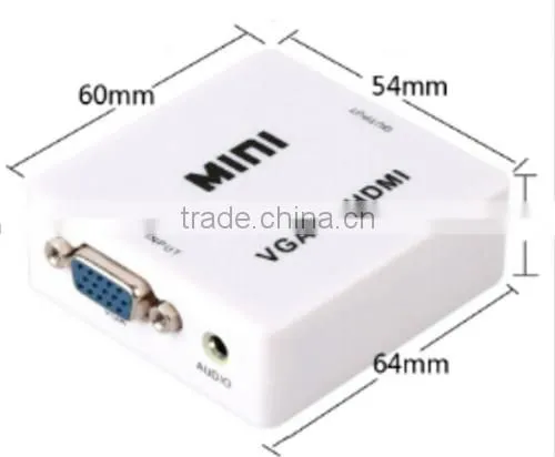 VGATOHDMI Adapter White Color Top Quality