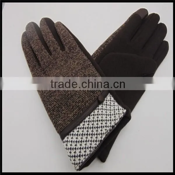 Soft Velvet Material AB Grade Men Glove From Baoding photo-5