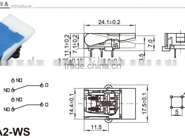 HOOK SWITCH/0.2A 60V(SX-A2-WS) photo-5