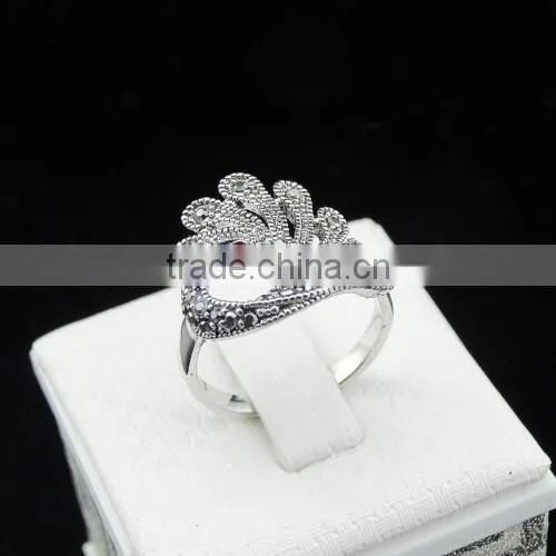 2015 Latest Design Women Enagement Crystal Diamond Ring for Sale photo-6