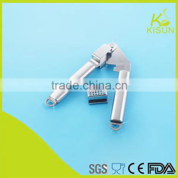 Fruit & Vegetable Tool Stainless Steel Garlic Press With Plastic Handle photo-5