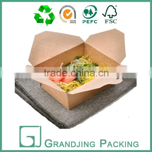 Food Grade Kraft Paper Water and Oil-resistant Lunch Box photo-2