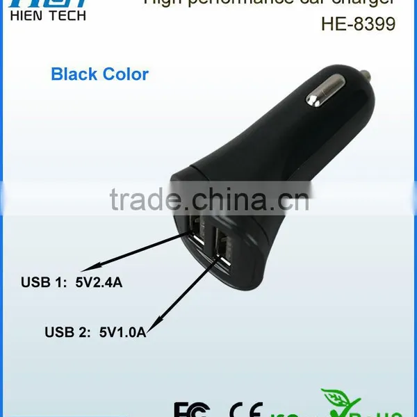2015 New Product Universal Car Charger With 2 USB Output 5V 3.4A,Double Usb Car Charger Cigarette Lighter Adapter photo-3