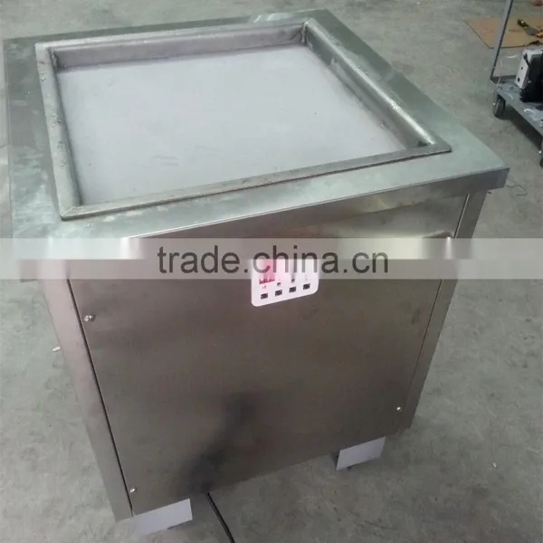 Single Square Pan Inox 304 Fried Ice Cream Machine Single Pan photo-2