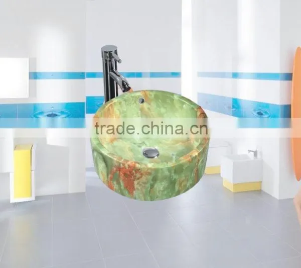 Personalized Style Hand Painted Garden Types of Wash Basins photo-6