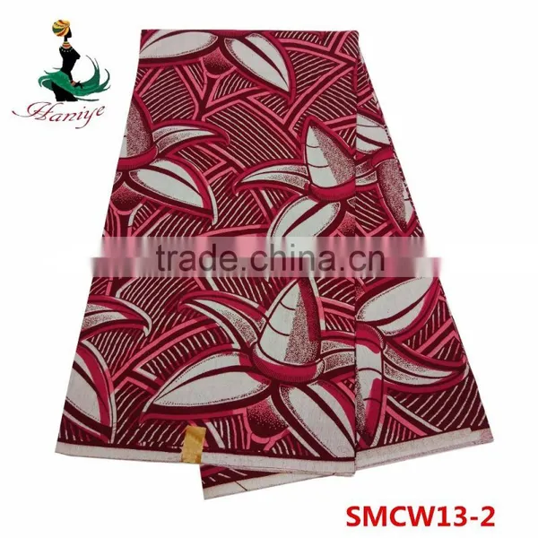2016 Fashion Real Wax Fabric African Printed Wax Fabric SMCW14 High Quality photo-6
