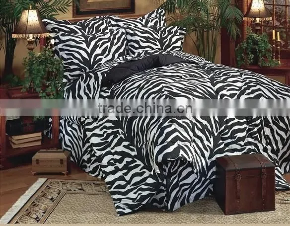 Animal Printed Microfiber Comforter Set