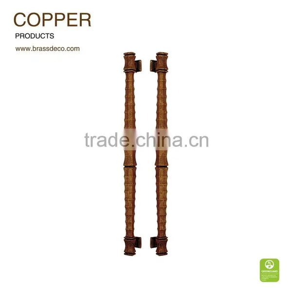 Hotel Entrance Door HK518-10 OB Copper Door Luxurious Handle
