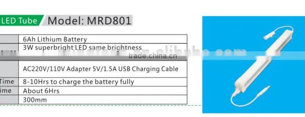 3W Portable Led Lights With Battery Inside for Emergency Situation photo-4