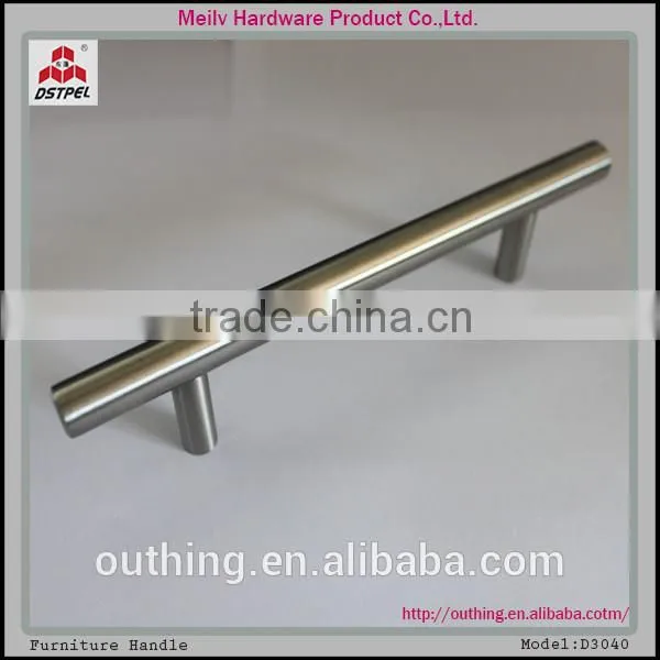 Stainless Steel Solid T Style Bathroom Cabinet Drawer Handle D3040 photo-4