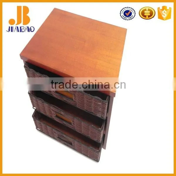 Rattan Brown Storage Cabinet photo-4