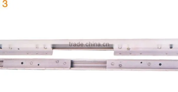 White Color Aluminum Alloy Dining Table Slide Rail