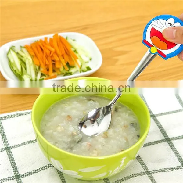 Customized Silicone Baby Spoon With Lovely Cartoon photo-3