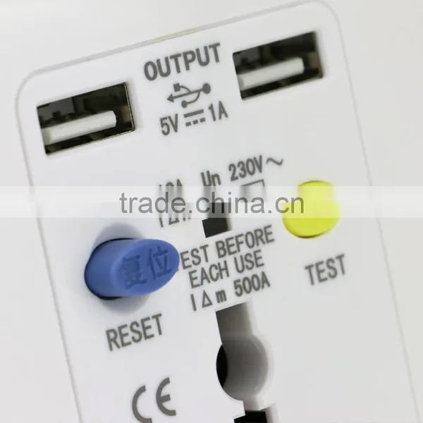 Earth Leakage Protection Wall Outlet Socket Multiple Usb Port Charger photo-3
