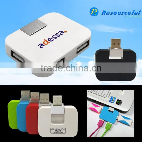 Promotional Gift Electronic Devices Mini 4-port ABS USB Hub photo-3