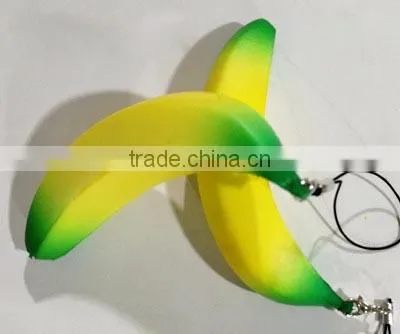 PU Banana Fruit Model Phone Bag Pendant Squishy Factory photo-3