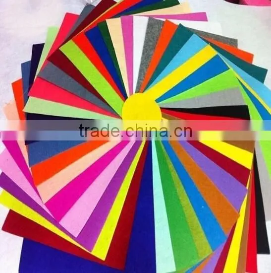 15080409 High Quality Colored 1mm Thin Hard Non Woven Fabric Craft Polyester Felt Sheet Material Scrapbooking DIY Decoration OEM photo-2