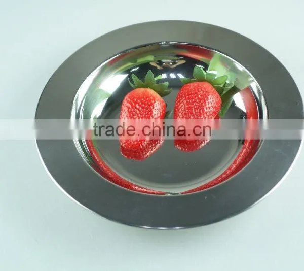Round Tray Metal Food Tray Stainless Steel Buffet Trays Of Various Sizes photo-4