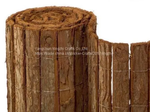 Cheap Rural Style Single/double Faced Tree Bark Screening Roll Fence photo-3