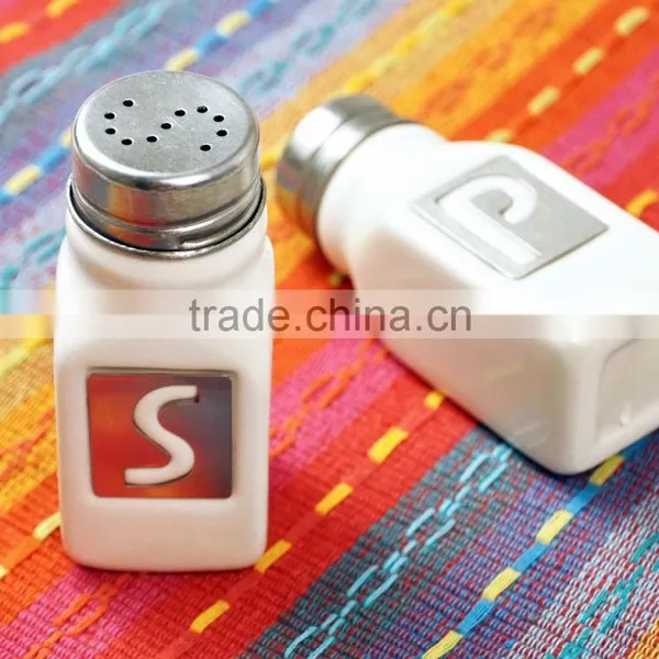 Ceramic Salt & Pepper Shaker Set, Salt and Paper Shaker, Black and White Salt and Pepper Shaker photo-5