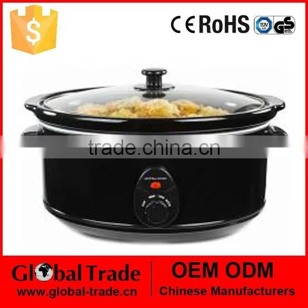 6.5L Slow Cooker.Slow Cooker Brushed Stainless Steel 6.5L. H0108