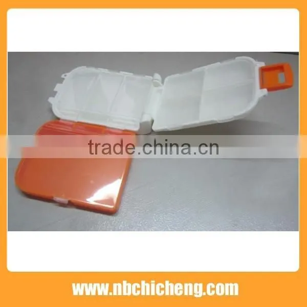Wholesale 8 Part Folding Pill Box, Folding PP Pill Box, Folding Mini Pill Box photo-2