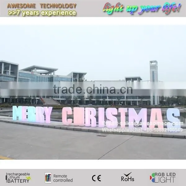 120cm High Large Led Letters / Rechargeable Color Changing Wedding Letter photo-3