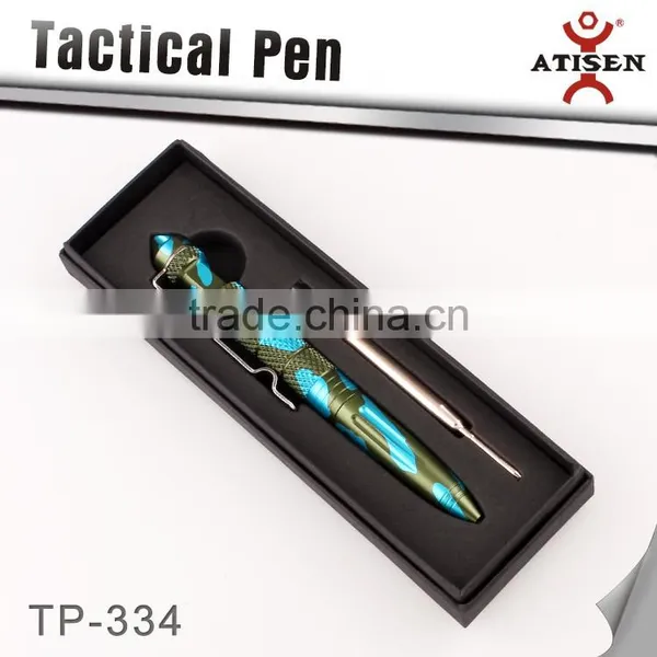 Aluminum Tactical Pen Glass Breaker in Camo Color Self Defense Military Combat photo-4