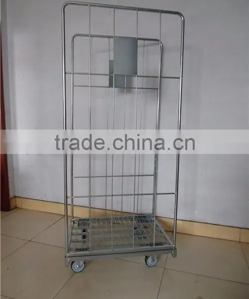 Customized Sizes Demountable Wire Mesh Storage Roll Container photo-3