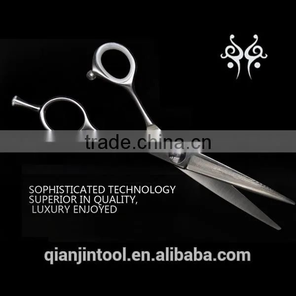 XP-60V QJ159 Baber Scissors With Damascus Layer Steel Hair Cutting Scissors photo-3