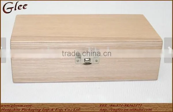 Handmade Natural Recycle Wooden Jewelry Box Wooden Keepsake Case photo-3