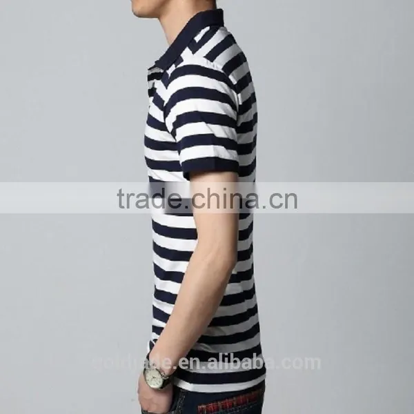 2015 High Quality Polo Shirt Newest Design Polot-shirt for Men,stripe Design Casual or Classical Couple Polo Golf T-shirt photo-2
