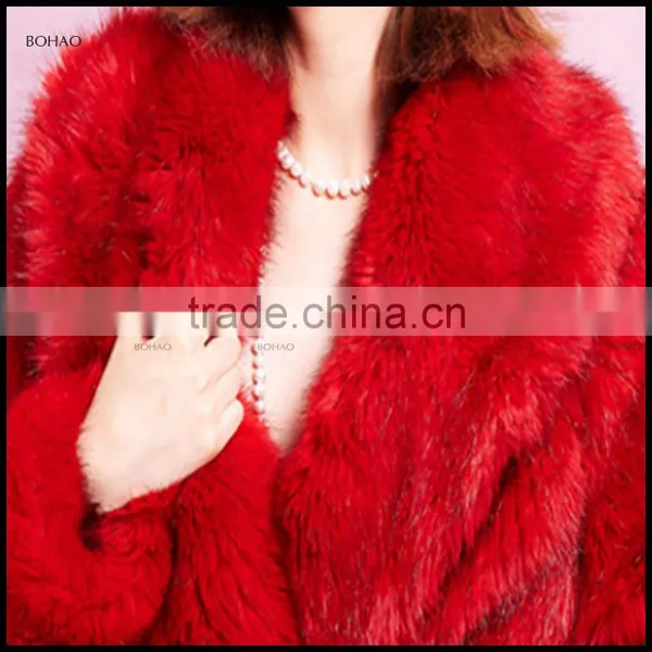 2016 New Fashion Designer Women Winter Coat With Fur Decoration Ladies Long Coats photo-4