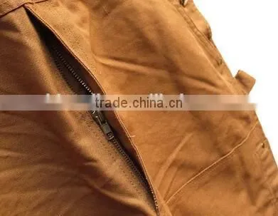 Outdoor Canvas Bib Overalls Siamese / Engineering / Loose Fat XL Leisure Jeans photo-4