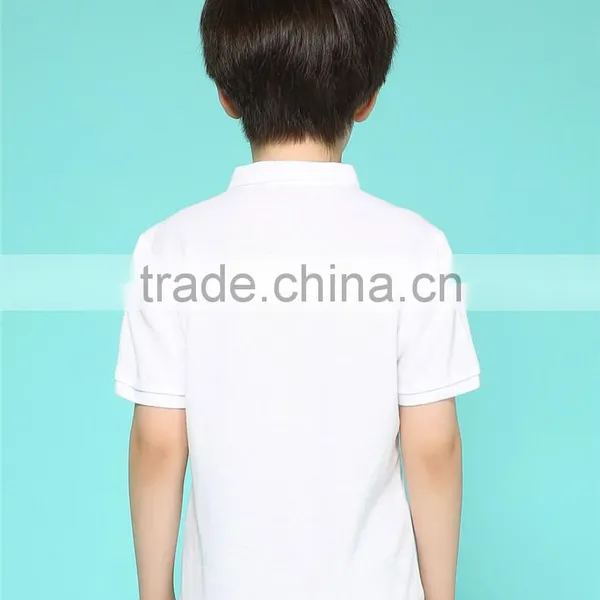 Fashion New 2016 Boys T Shirts White Casual Boys t Shirt /polo t Shirts Kids Brand With Short Sleeve photo-5