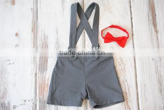 Suspender Shorts Vintage Adjustable Baby Boy Clothes Wholesale Children's Boutique Clothing photo-4