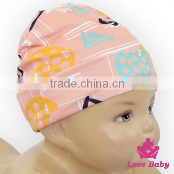 Wholesale Lovely St. Patrick's Item Green Cap Pattern Printed Organic Cotton Baby Beanie Hat photo-5
