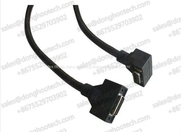 3 Meter MDR Male to MDR Male Straight Camera Link Cable Right Angle Up / Down 85Mhz photo-1