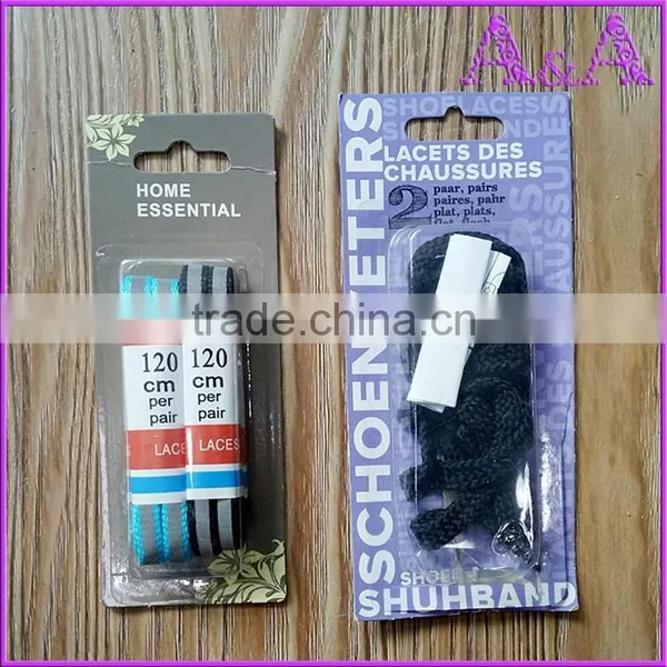 Jieli Real Flat Leather Shoe Laces With Metal Aglets photo-6