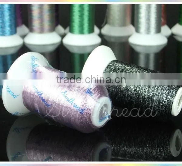 Metallic Yarn Machine Embroidery Thread High Luster, Strong Strength photo-3