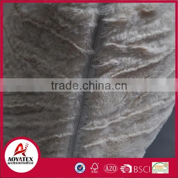 Stripe Brushed Fake Fur Cushion, Solid Fake Fur Cushion With Filling, Fashionable Cushion Factory photo-3