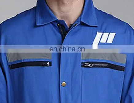 Custom Blue Wear Rough Workwear Greaseproof Blue Uniform Coveralls For Worker photo-4