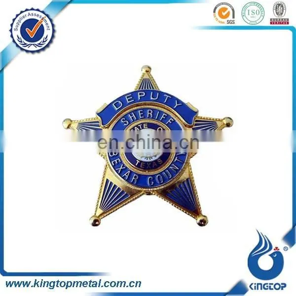 Custom Button Badge Pins,metal Star Shape Military Badge photo-4