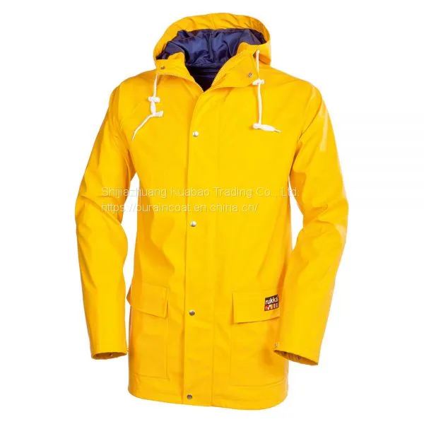Men's PU Rain Jacket-KBM1080 photo-3