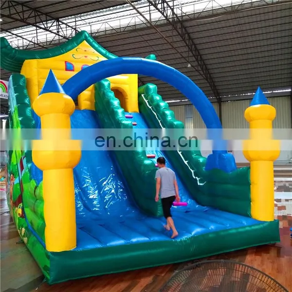 Children Jungle Forest Animal Cartoon Theme Slide / Inflatable Home Bounce House for Sale photo-4