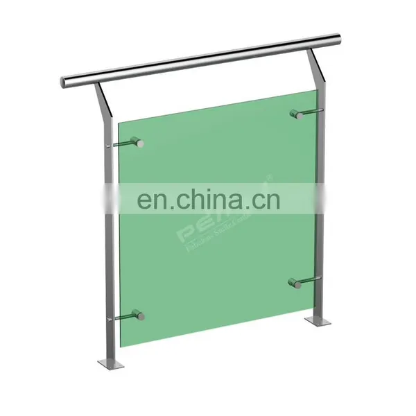 Balcony Handrails Stainless Steel Glass Railing For Outdoor photo-2